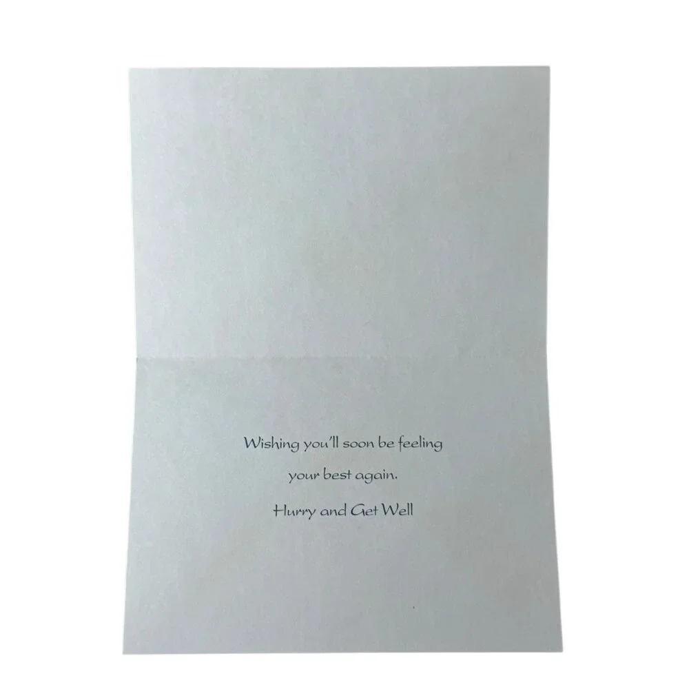 Olympicard Thinking Of You Greeting Card‎ Fox Pond Turtle Flowers USA Made